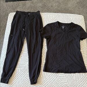 Med Couture Black Scrub Set